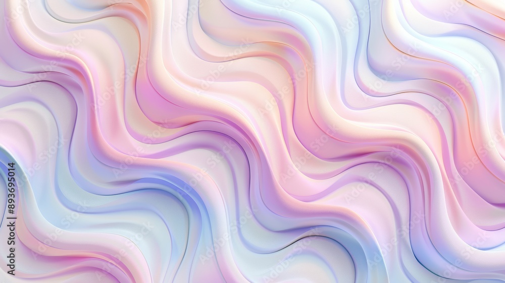 A colorful, wavy line with a pink and blue hue A colorful, wavy line with a pink and blue hue