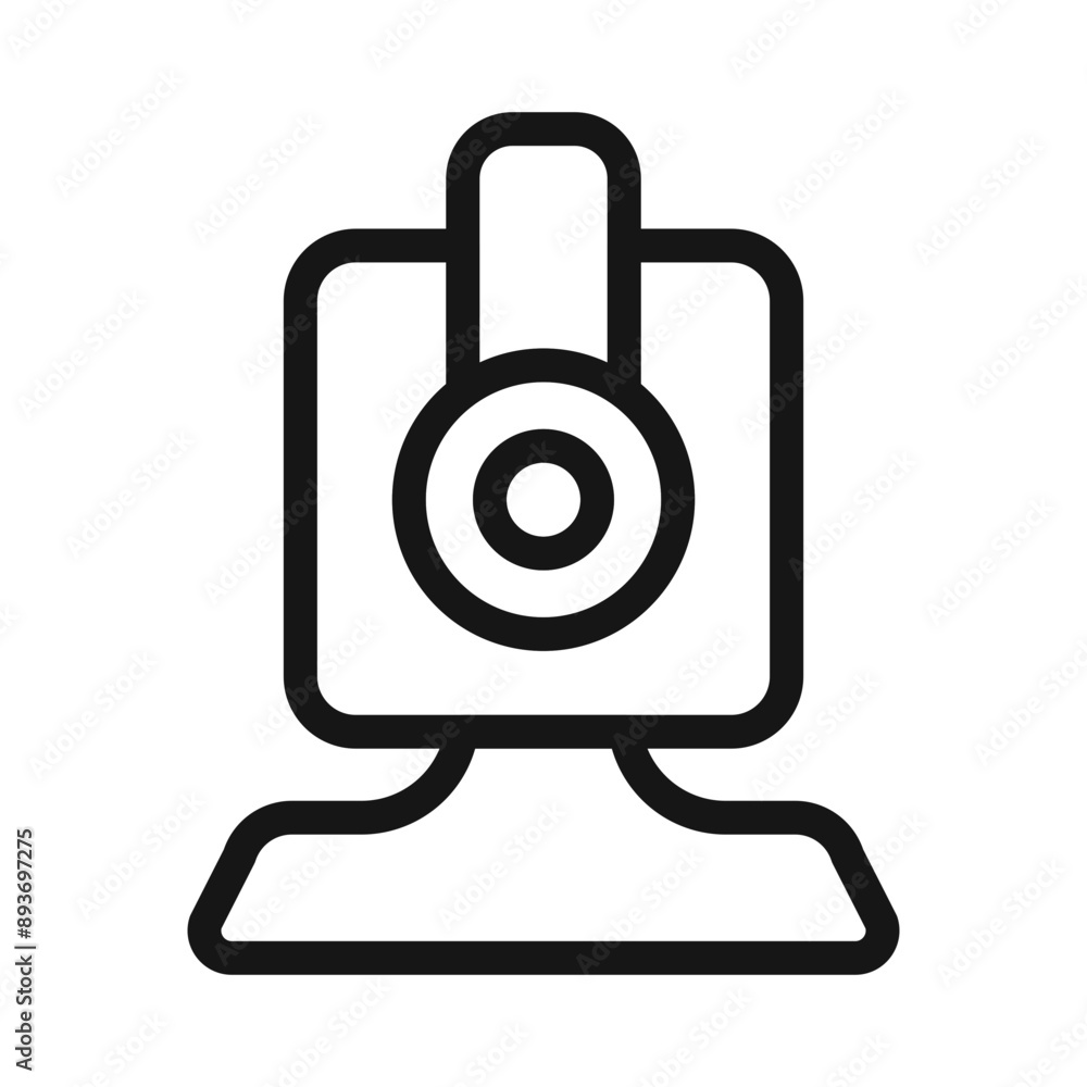 Digital Webcam icon Black line art vector logo Digital Webcam icon Black line art vector logo