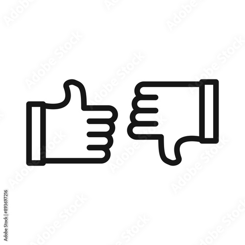 Criticism icon (2) Black line art vector logo