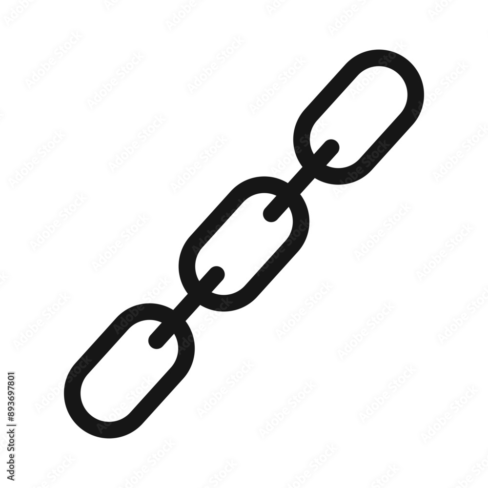 Link icon Black line art vector logo Link icon Black line art vector logo