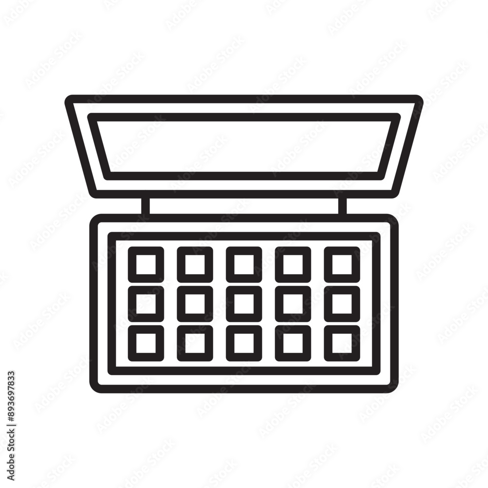 makeup icon Black line art vector logo makeup icon Black line art vector logo