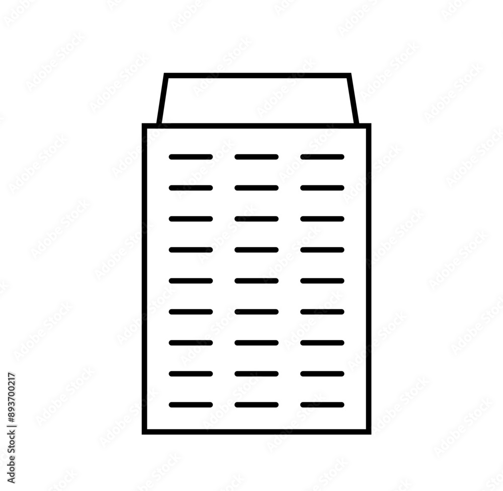 Office or residential building icon, line art Office or residential building icon, line art