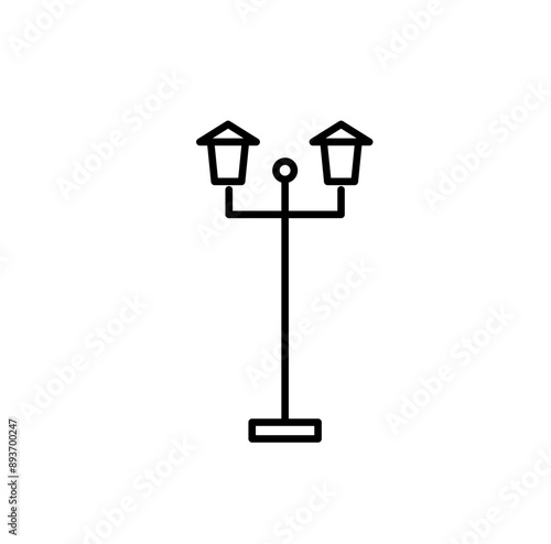 street light lamp icon 