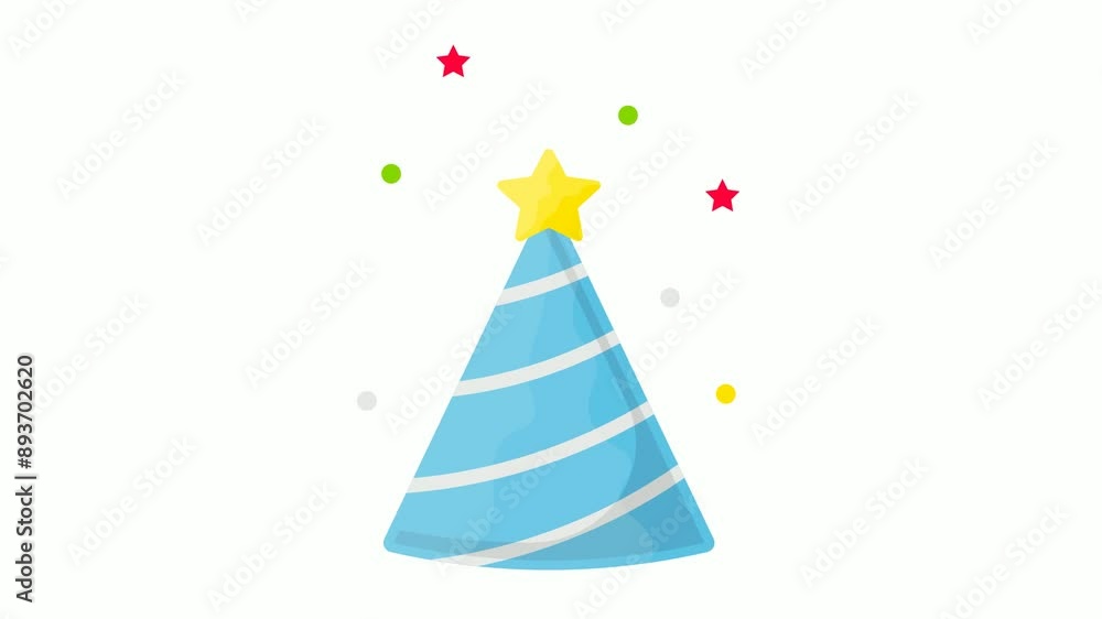 conical paperboard hat with star RGB Color animated video, Party Celebrations Clip, Winter Holiday Season footage, New Year and Christmas Stock animation conical paperboard hat with star RGB Color animated video, Party Celebrations Clip, Winter Holiday Season footage, New Year and Christmas Stock animation