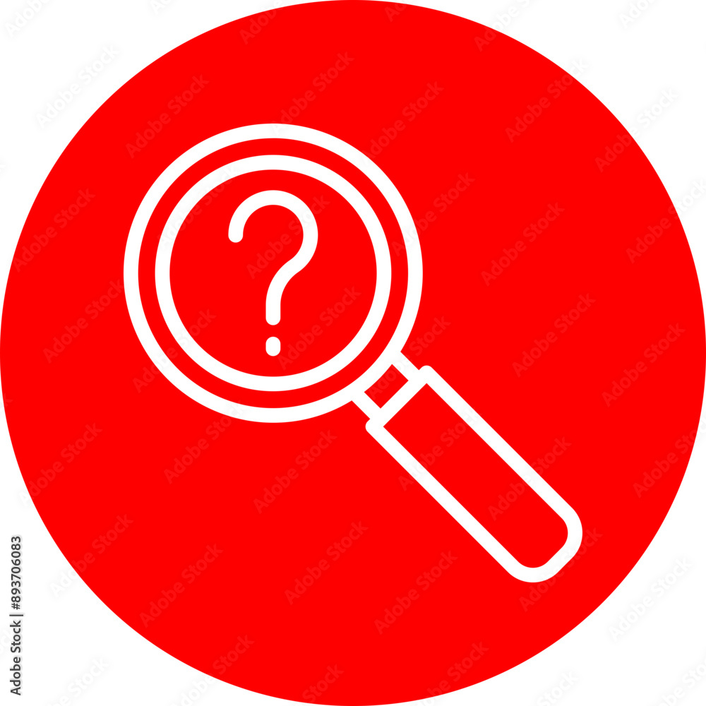 Problem Statement Vector Line White Circle Red Problem Statement Vector Line White Circle Red
