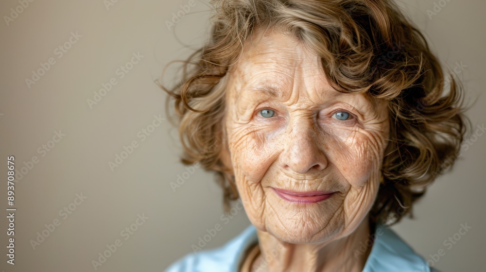 The elder woman's face The elder woman's face