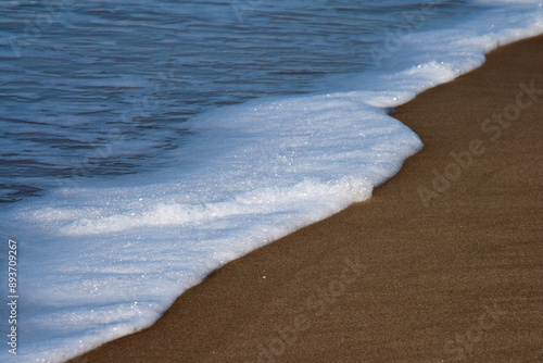 Gischt am Strand