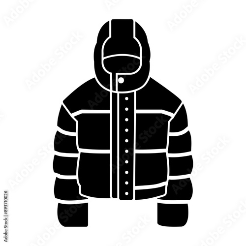 puffer jacket Solid icon