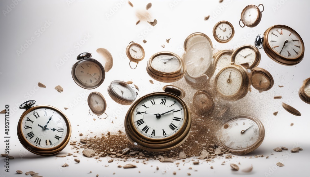 smashing and falling clocks smashing and falling clocks