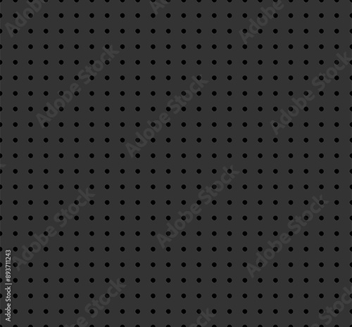 Peg board perforated texture background black color vector