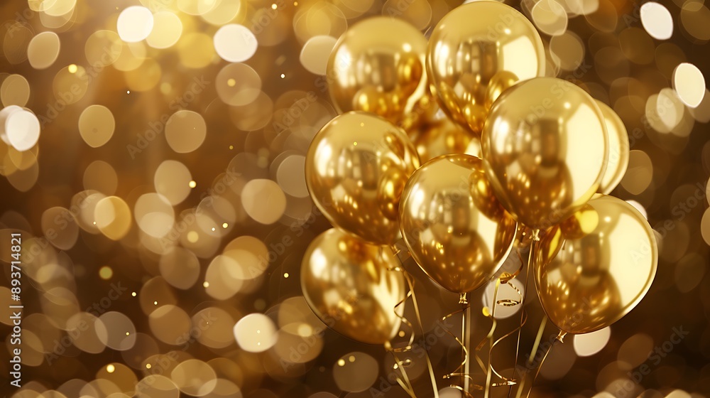 Golden Balloons Celebration Golden Balloons Celebration