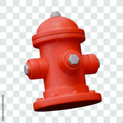 Red fire hydrant closeup. Special street equipment for extinguishing fire with water