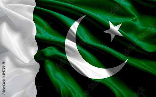 pakistani flag for national Day or Independence Day of pakistan