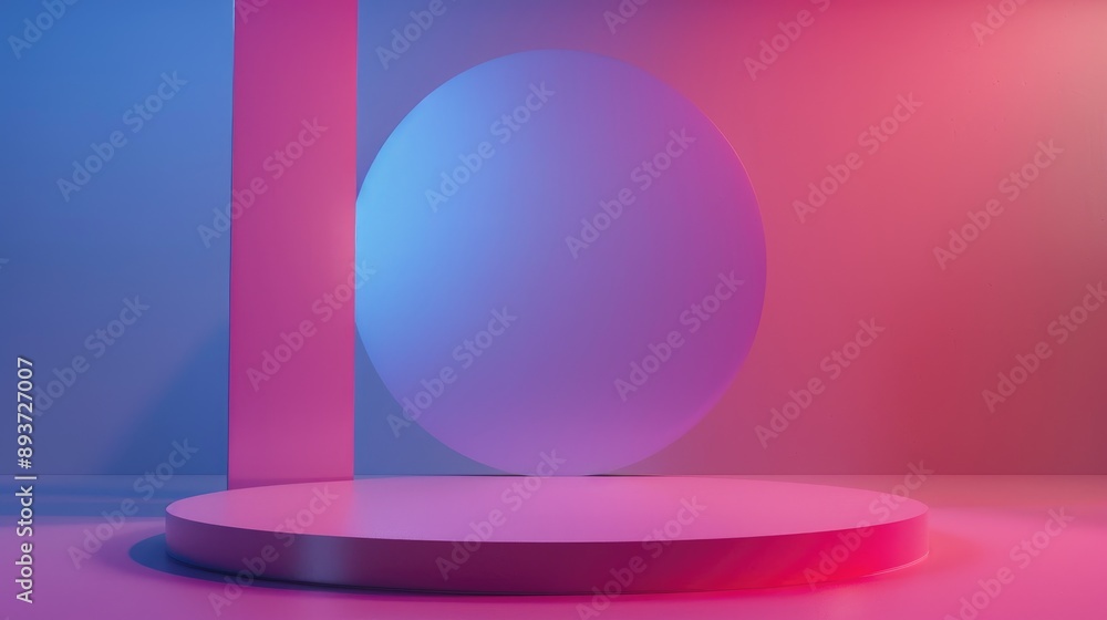 Obraz premium Versatile backdrop for digital product mockups or text