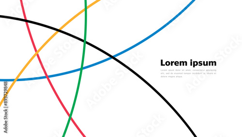 Olympic Sport background, Colored Olympic Games abstract, colorful banner, Vector EPS 10