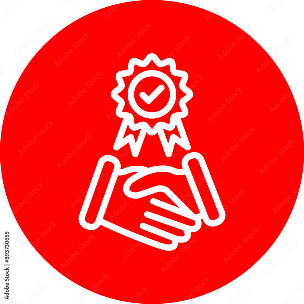Joint Venture Vector Line White Circle Red Joint Venture Vector Line White Circle Red
