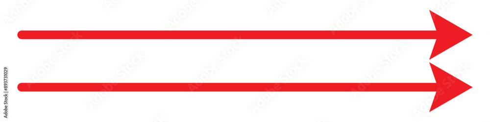 Long arrow icon vector. Red long arrow vector. flat style Arrow symbol. RED of an arrow on a white background. vector illustration. Long arrow icon vector. Red long arrow vector. flat style Arrow symbol. RED of an arrow on a white background. vector illustration.