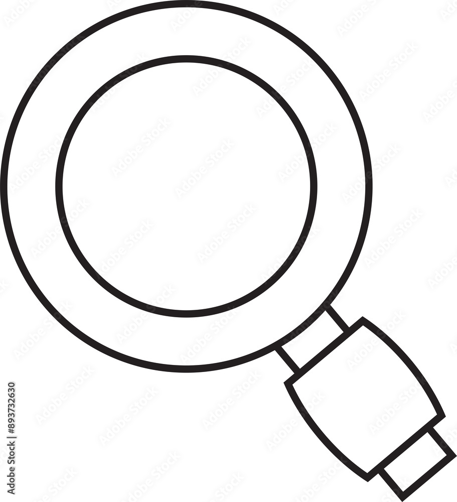 Magnifying Glass Line Icon Magnifying Glass Line Icon