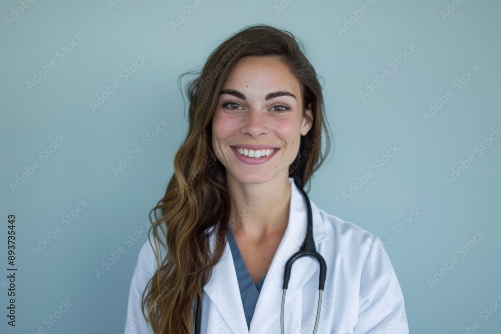 Portrait of a Doctor with a Plain Background Portrait of a Doctor with a Plain Background
