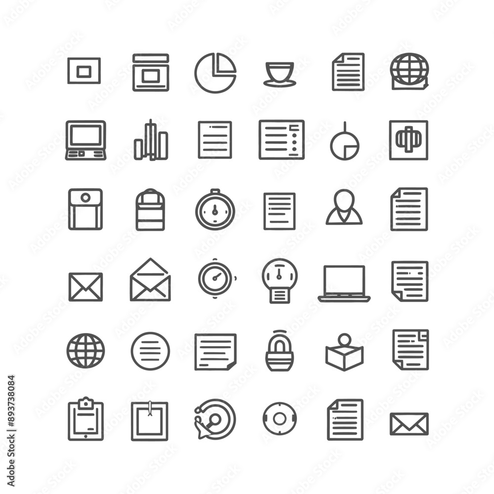 minimalist line art icon cv collection set logo symbol minimalist line art icon cv collection set logo symbol