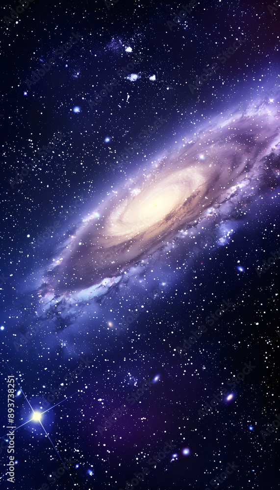 Naklejka premium Galaxy Space HD