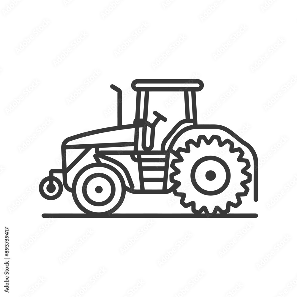 agricultural machine minimalist line art icon logo symbol agricultural machine minimalist line art icon logo symbol