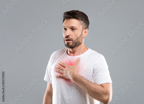 Quadro em tela Breathing problem