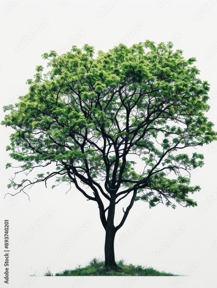 custom made wallpaper toronto digitalbeautiful isolated trees on white background, various species like elm, sycamore, and pine, serene and natural atmosphere