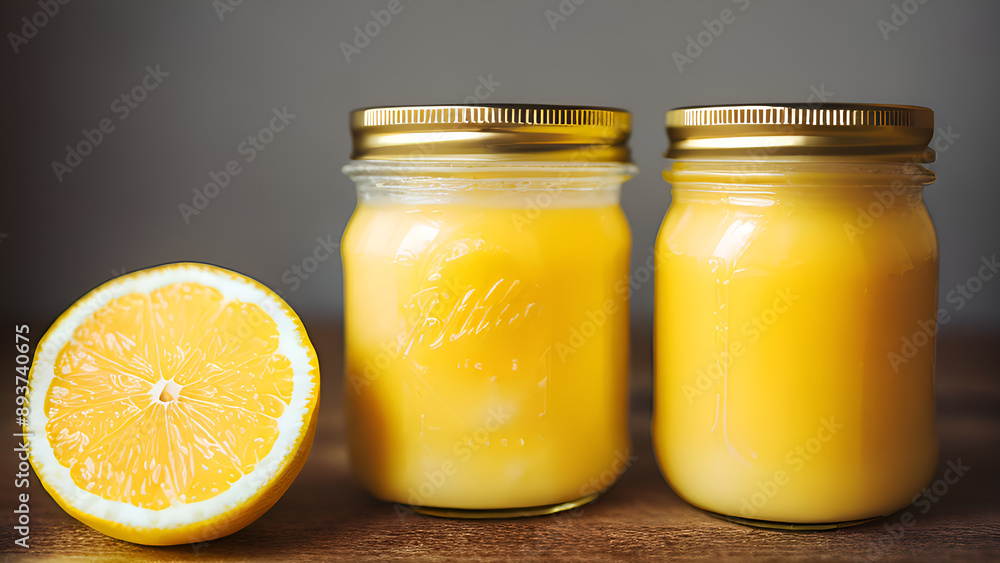 lemon curd in jars lemon curd in jars