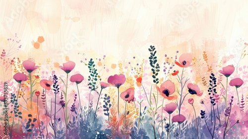 Capture the whimsical beauty of wildflowers on printable paper, perfect for scrapbooking, journaling, and DIY crafts. --ar 16:9 Job ID: 3b7c4ad8-9384-48ff-9991-e75c9ad04f40