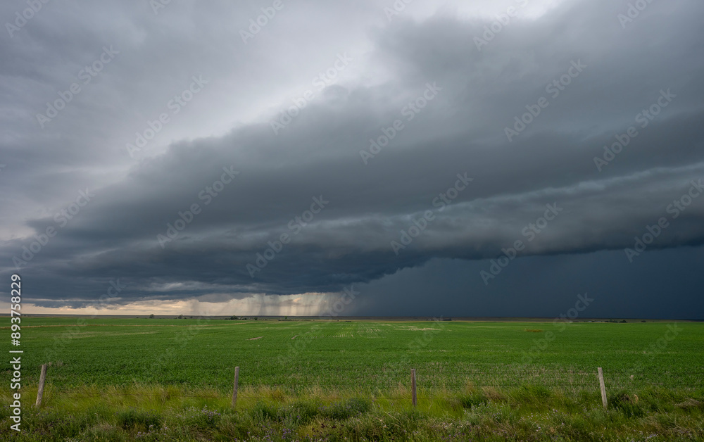 Thunderstorm over the prairie near Assiniboia, Saskatchewan, Canada Thunderstorm over the prairie near Assiniboia, Saskatchewan, Canada