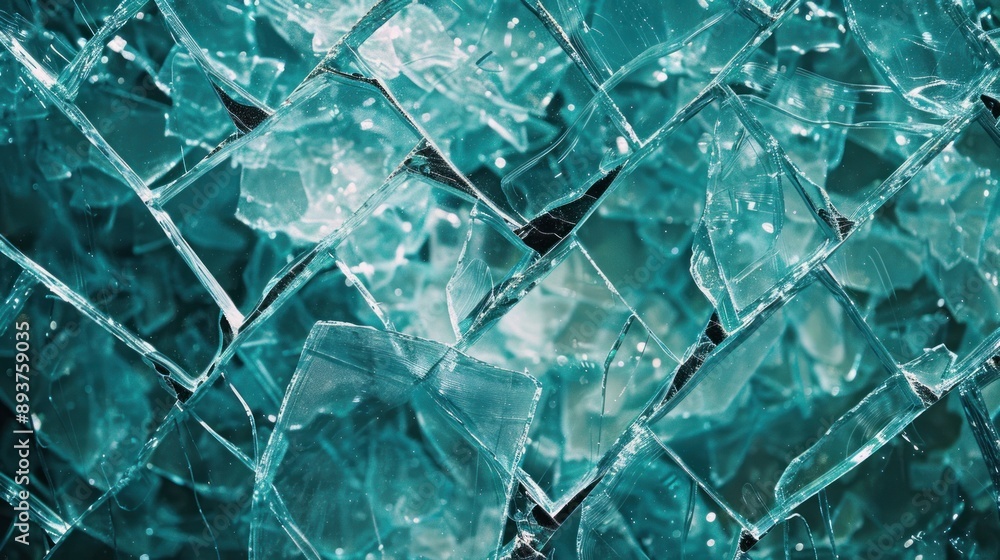 Obraz premium Shattered Glass Abstract