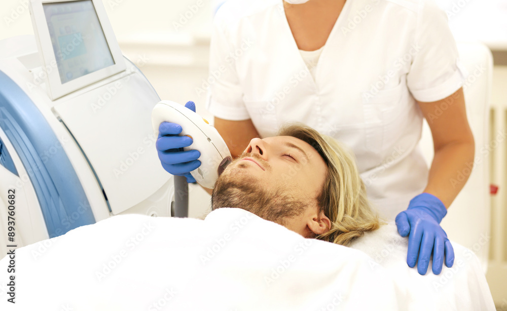 Obraz premium Photorejuvenation,Cosmetic Laser Dermatology ,dermatologist offices,laser technology 