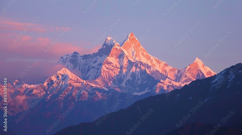 Majestic Himalayan Mountain Range at Dawn Majestic Himalayan Mountain Range at Dawn