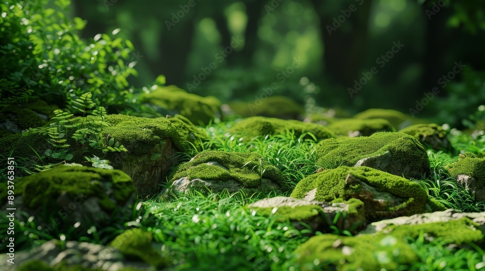 Enchanted Forest Lush MossCovered Stones in Serene Woodland A Glimpse of Nature's Enduring Beauty and Tranquility Enchanted Forest Lush MossCovered Stones in Serene Woodland A Glimpse of Nature's Enduring Beauty and Tranquility