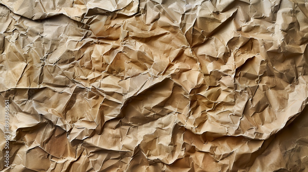 Brown old crumpled paper texture background. Close up of crumpled paper, Brown paper sheet. Brown old crumpled paper texture background. Close up of crumpled paper, Brown paper sheet.