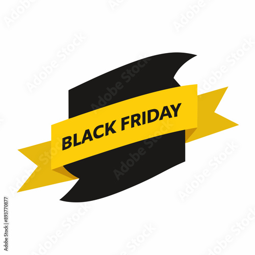 Black Friday shopping vector illustration with vibrant colors and exciting designs highlighting exclusive deals and offers.