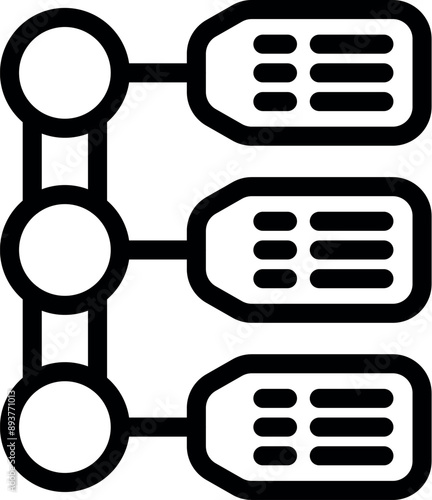 Illustration depicting three car key fobs connected with a signal, symbolizing a keyless entry system for vehicles