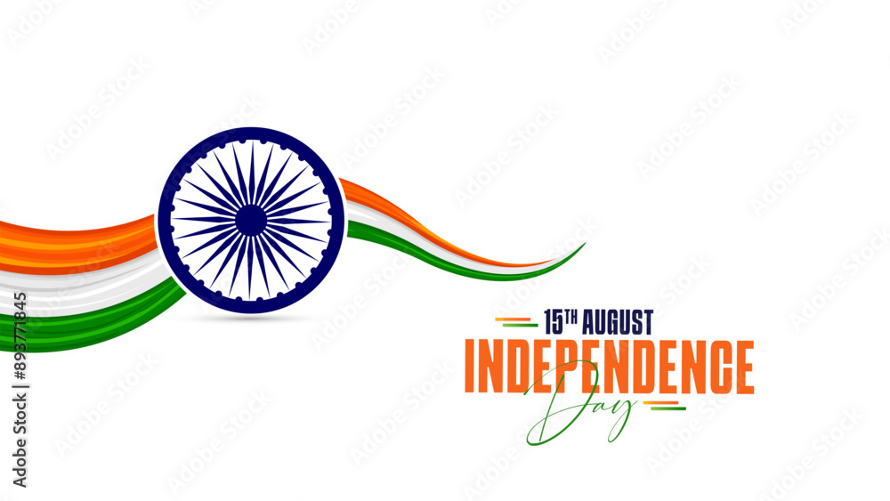 Fototapeta premium 78th Indian Independence Day 15th August Social Media Post, Poster, Banner, Web Banner , Print Design
