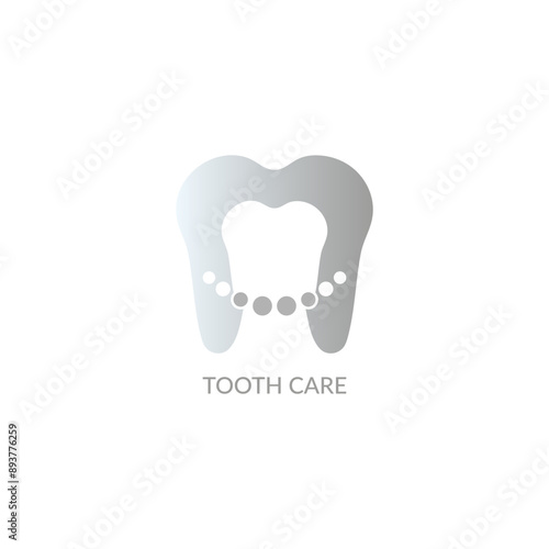 Tooth care design logo health icon clean dentistry vector