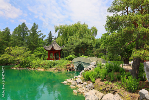 Chinese garden of Montreal botanical garden is considered to be one of the most important botanical gardens in the world due to the extent of its collections