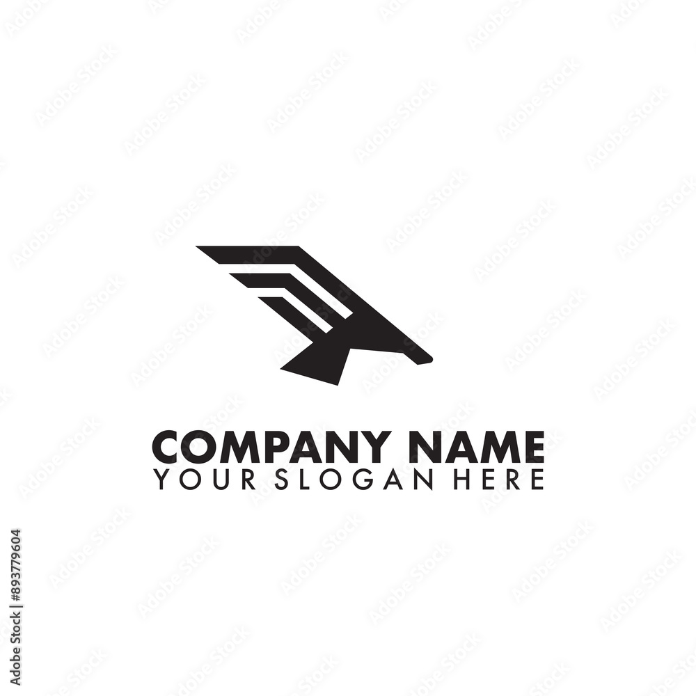Fototapeta premium abstract Eagle fly logo on white background
