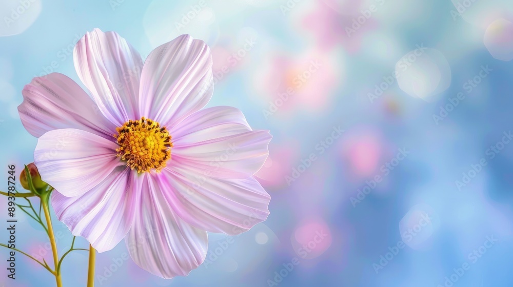 Light Pastel Flower with Space for Text Light Pastel Flower with Space for Text