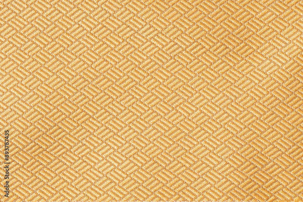 Close up photo of a yellow woven background fabric with geometric pattern Close up photo of a yellow woven background fabric with geometric pattern