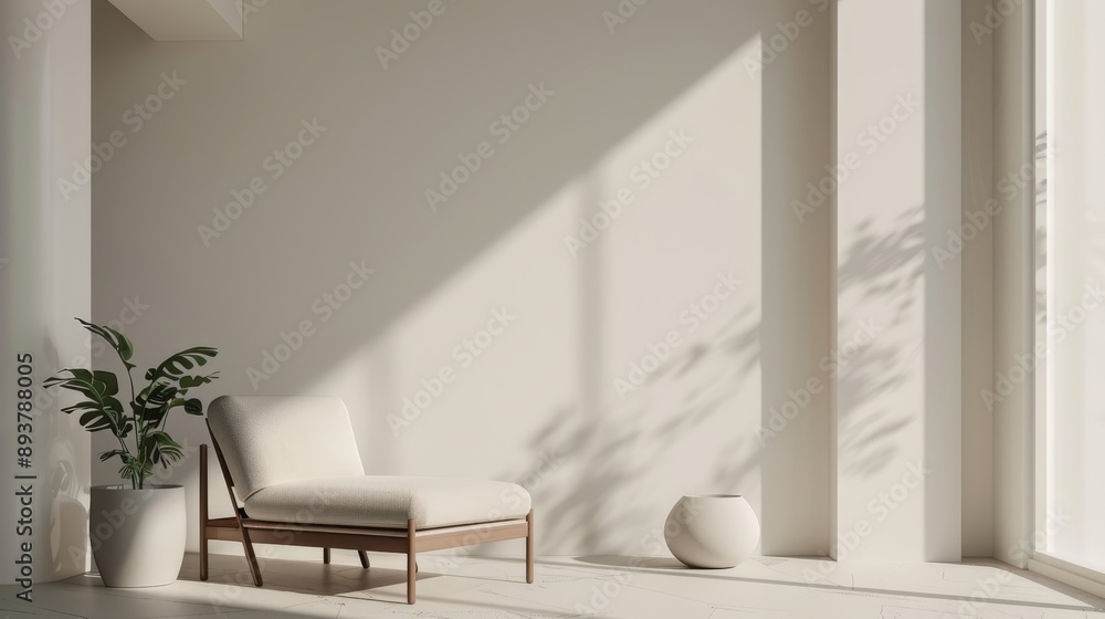 Fototapeta premium Sleek Geometry Modern Minimalist Design for a Chic and Contemporary Look