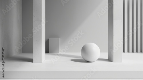 Sleek and Stylish Abstract Geometric Composition for a Contemporary Look