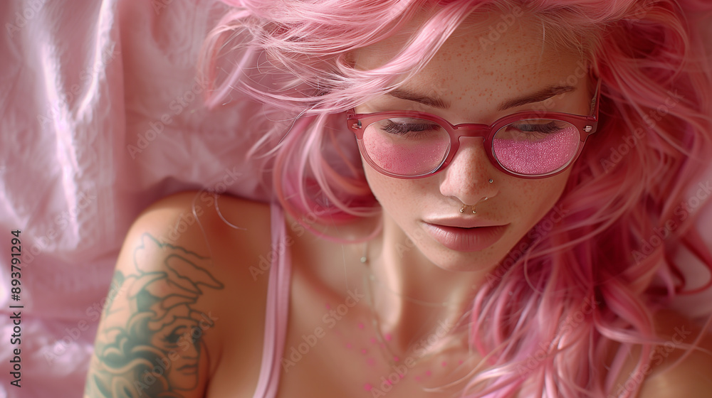 Modern hipster illustration with a woman's face in fashionable glasses,. Lifestyle concept. Modern hipster illustration with a woman's face in fashionable glasses,. Lifestyle concept.