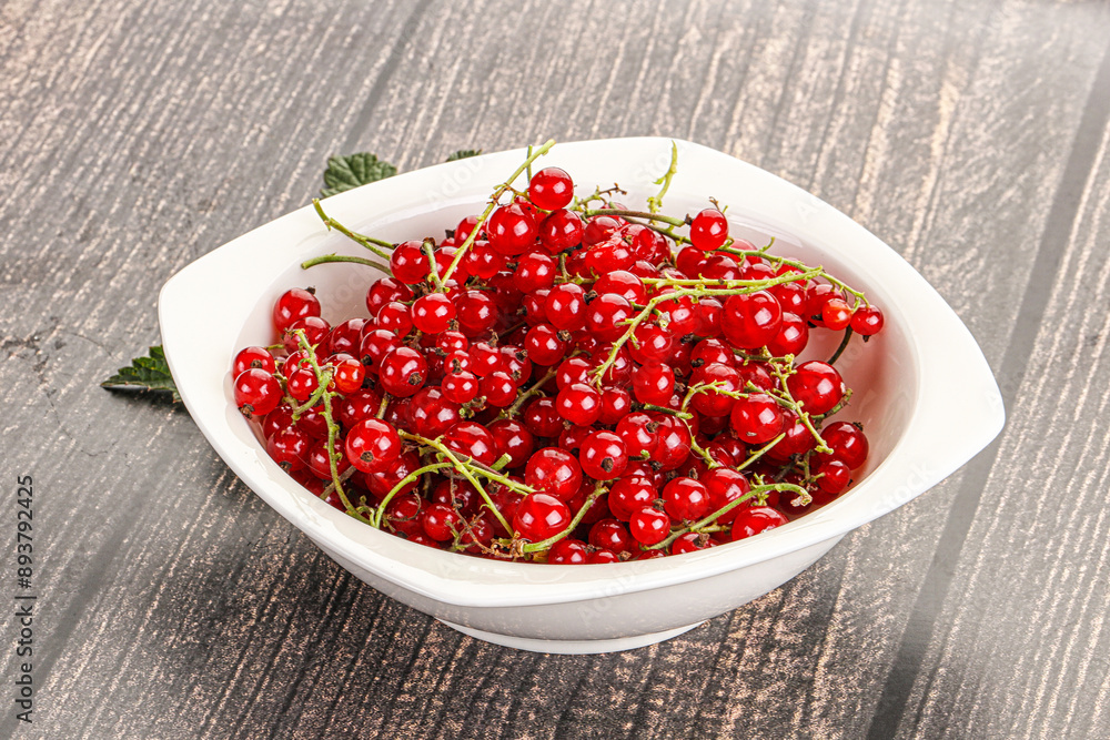 Sweet ripe red currant berries Sweet ripe red currant berries