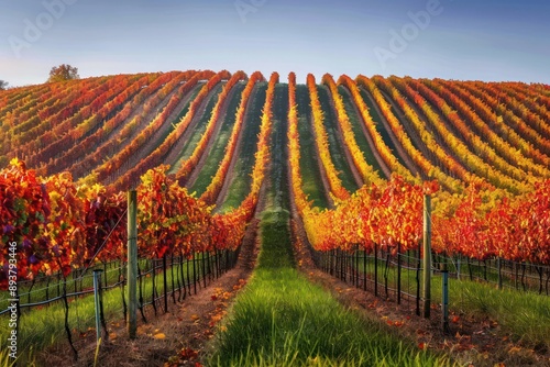 vineyard in autumn