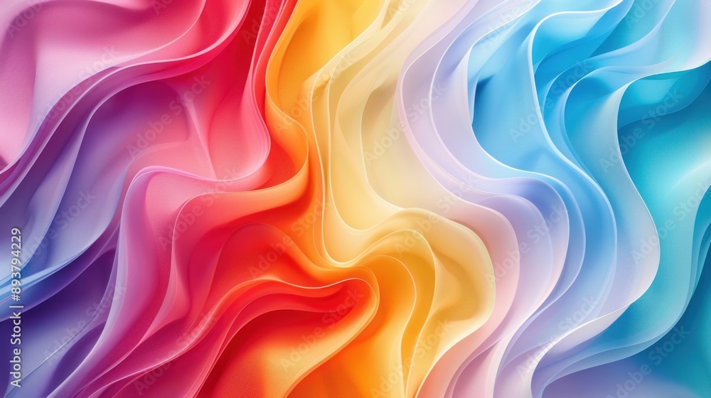 Abstract Rainbow Waves Abstract Rainbow Waves